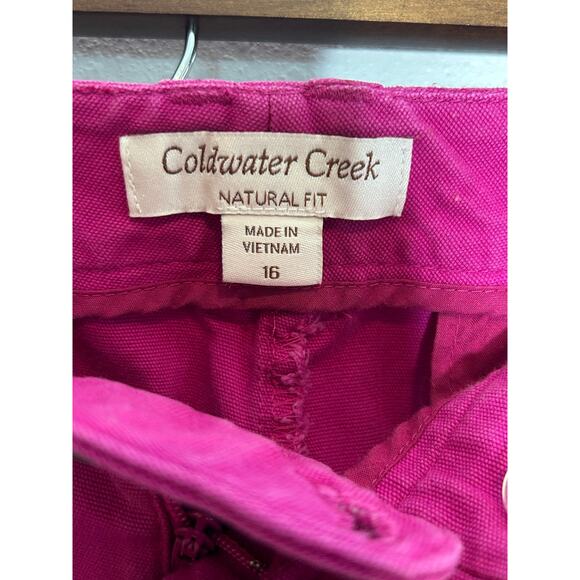 Coldwater Creek Natural Fit Capri Pants Hot Pink Size 16 - Picture 2 of 7